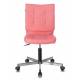 Кресло Бюрократ CH-330M/PINK без подлокотников розовый Lincoln 205 искусственная кожа крестовина металл. Фото товара с разных ракурсов.