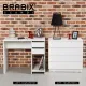 Стол письменный/компьютерный  "Scandi CD-017", 900х450х750 мм, 2 ящика, белый, 641894, ЦБ013706-1. Фото товара с разных ракурсов.