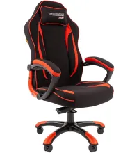 Игровое кресло Chairman Драйв 28 Россия текстиль черно-красный