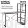 Стол на металлокаркасе BRABIX LOFT CD-005, 1200х520х1200 мм, 3 полки, цвет дуб антик, 641222