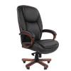 Кресло руководителя Сhairman 408, мультиблок, кожа+PU, черное
